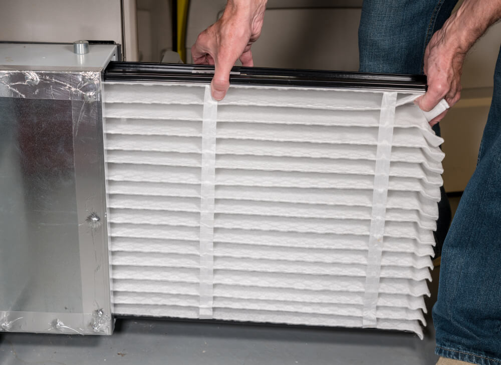 replacing air conditioning air filter