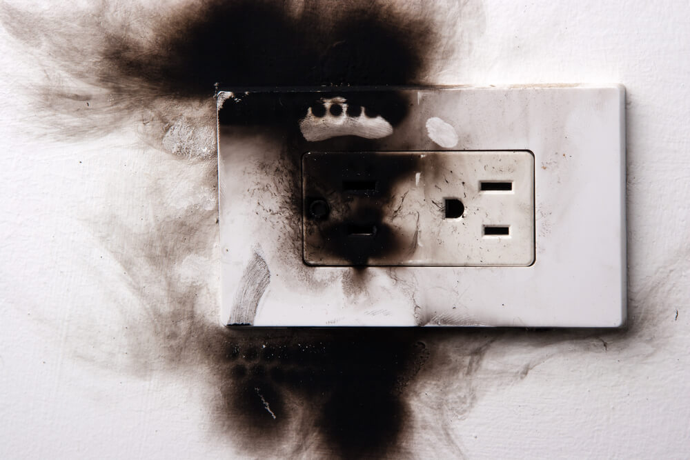 Burnt Outlet electrical